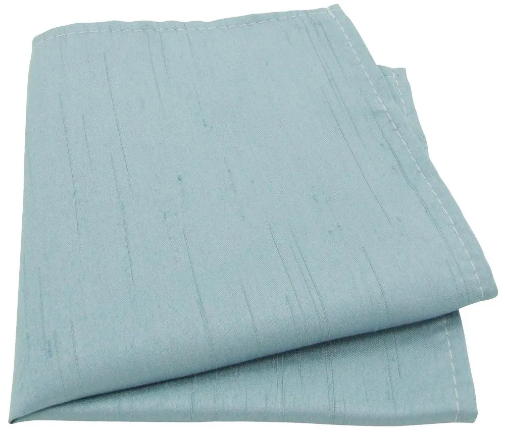 Antique Blue Shantung Pocket Square