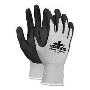 MCR Safety 9673S GRAY SHELL  BLACK FOAM NITRILE  13 GAUGE